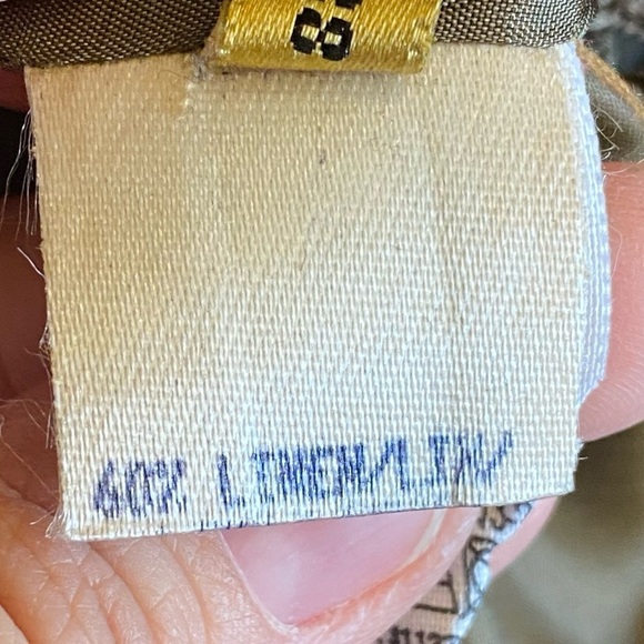 Donna Karan Brown Linen Skirt Suit Set Size 8 - Picture 15 of 16